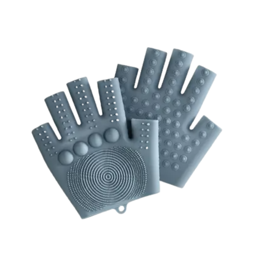 In Good Hands: Textured Silicone Massage or Bath Gloves