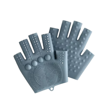 In Good Hands: Textured Silicone Massage or Bath Gloves